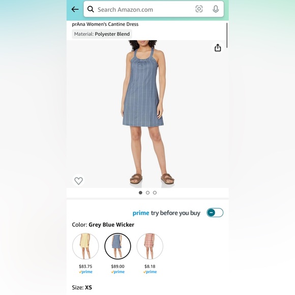 prAna Cantine Dress, XS - Picture 1 of 3